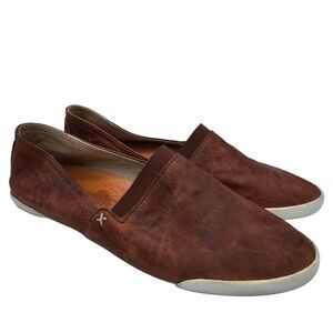 Frye Melanie Brown Slip-On Flat Shoes